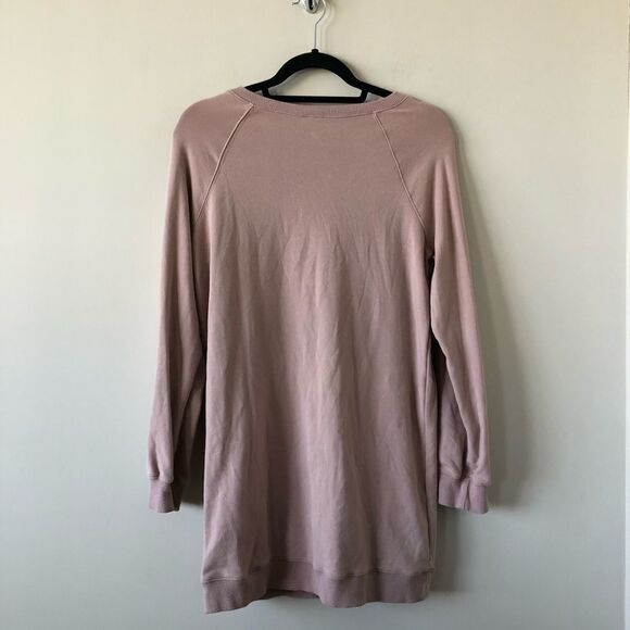 Mei - Dusty Rose Pearl Sweater Dress - Picture 2 of 7